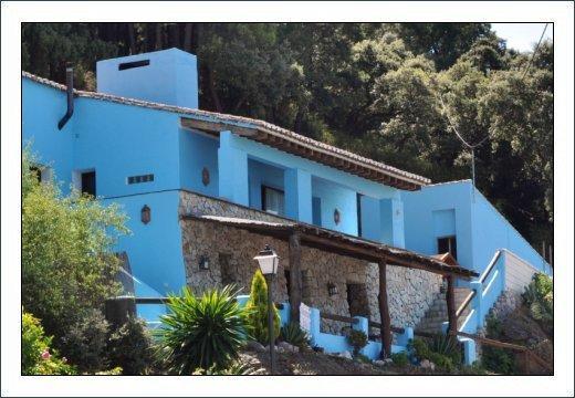 Casas Rurales Juzcar Centro Luaran gambar