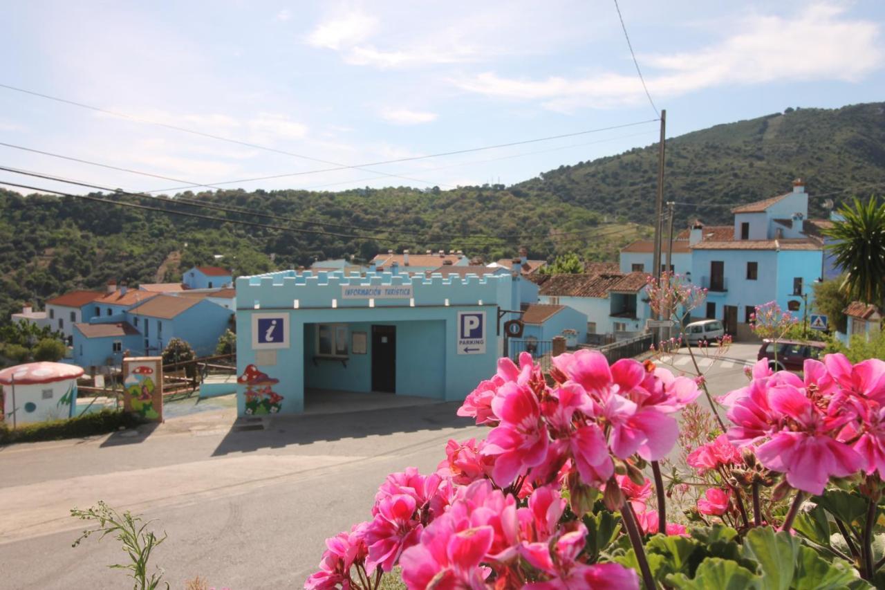 Casas Rurales Juzcar Centro Luaran gambar